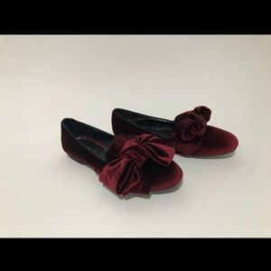 Zara Basic Women's Merlot Red Size 6.5 Flats Shoes
